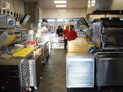 Fast food restaurant flooring
